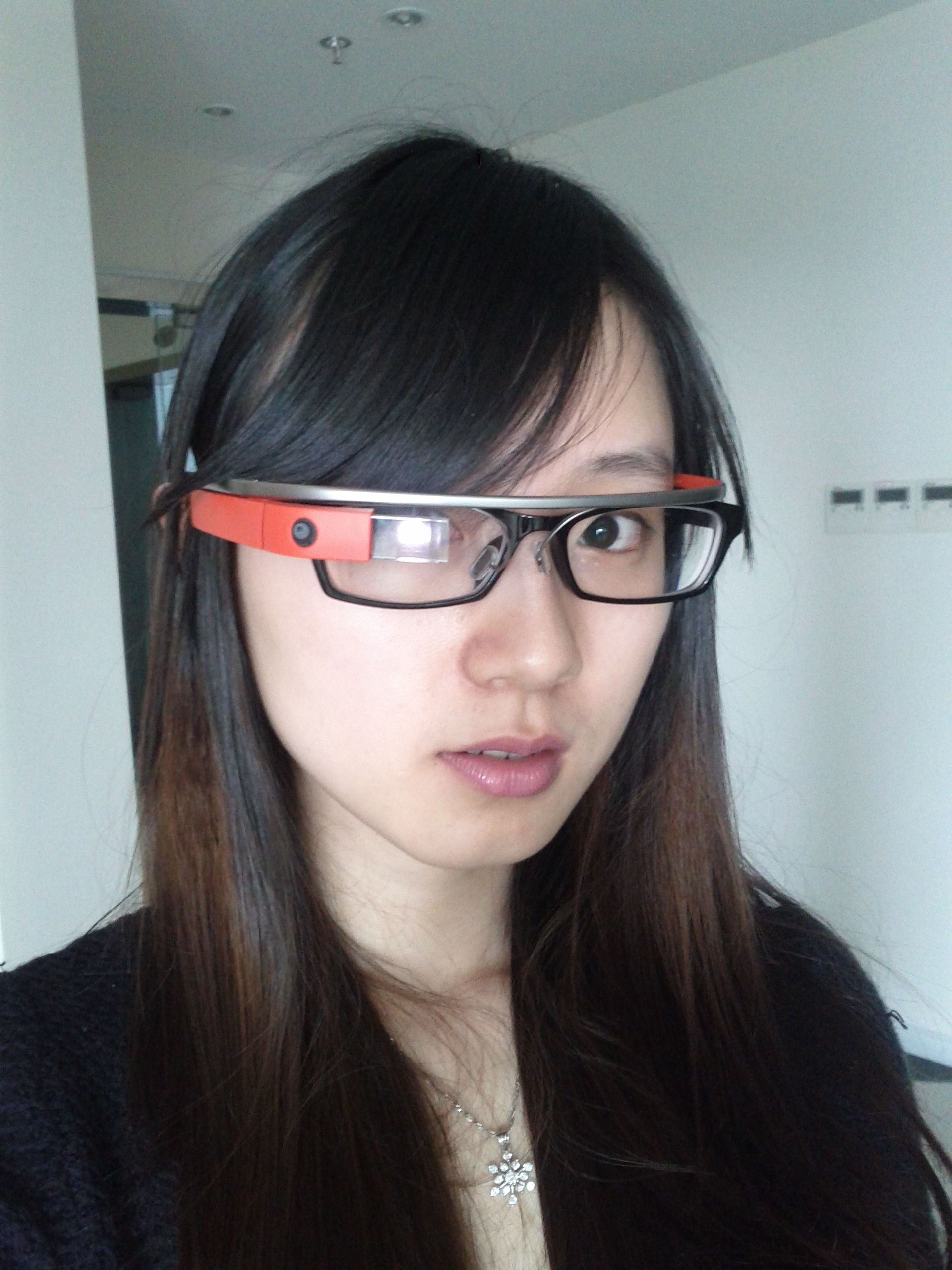近视眼镜 + Google Glass