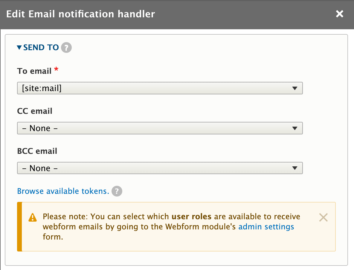 Fill up Send To setting