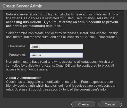 Create Server Admin