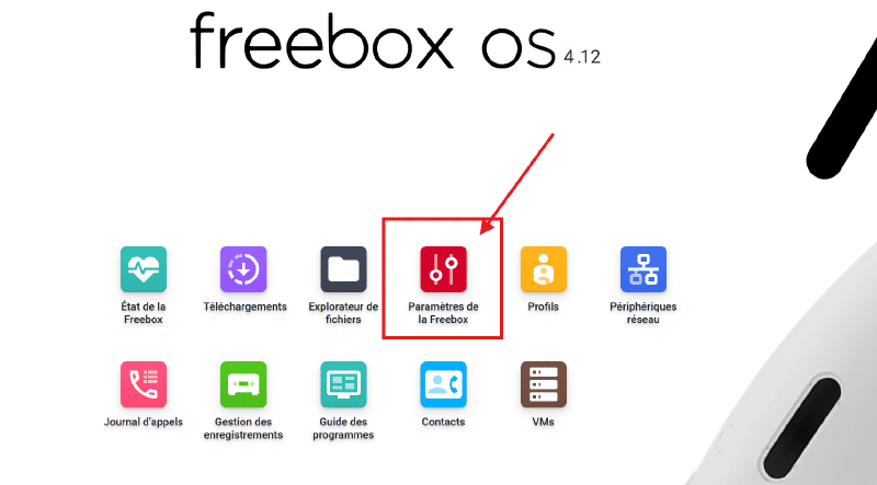 Paramètres de la Freebox