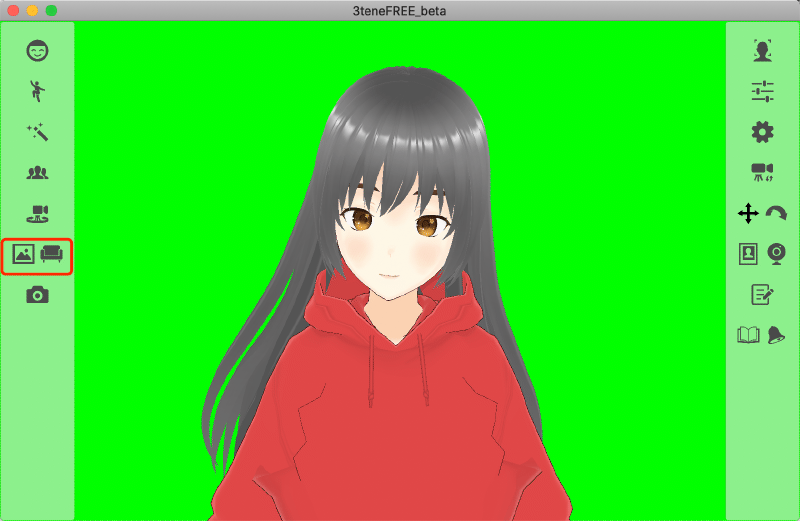 adjust the scene in 3teneFREE_beta