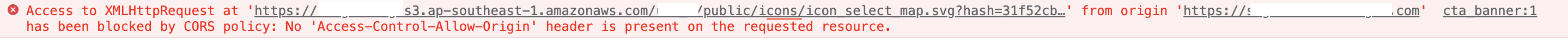 chrome display cors error